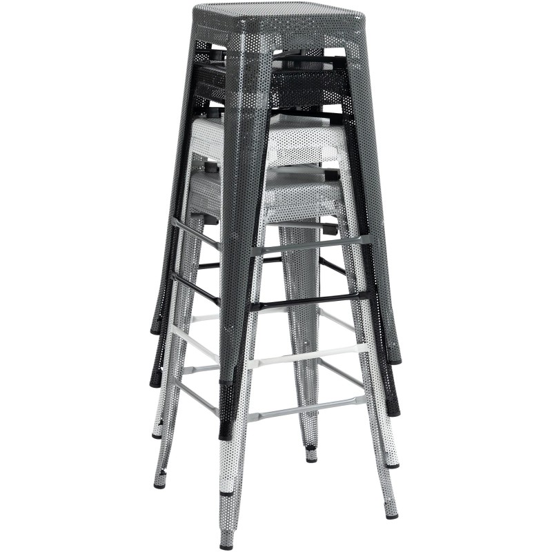 Taburete de bar Fletcher Silver