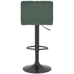 Juego de 2 taburetes de bar de terciopelo verde Jamie