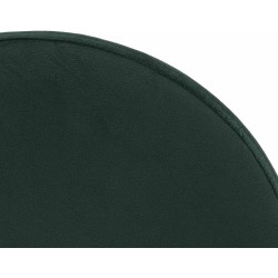 Juego de 2 taburetes de bar Ponte en terciopelo verde y cromo