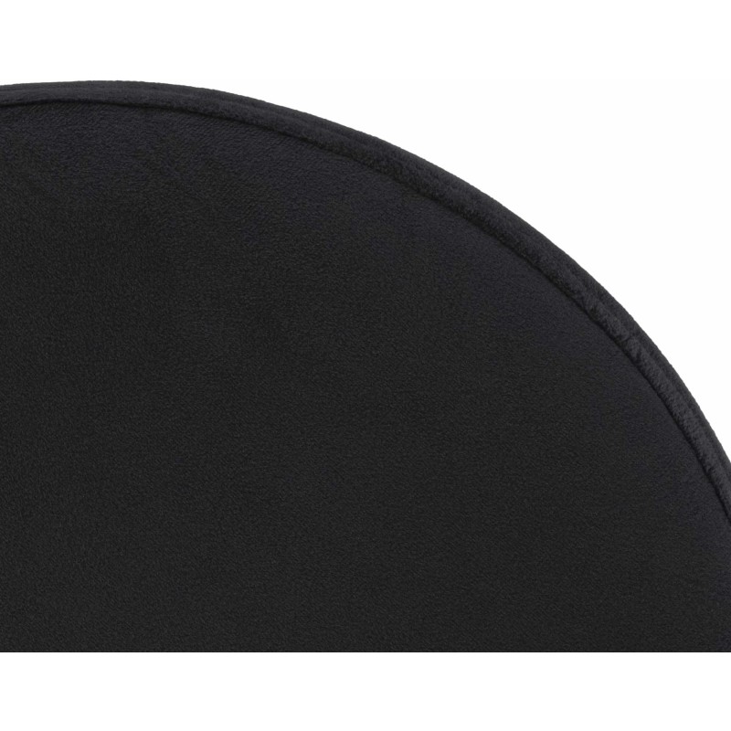 Juego de 2 taburetes de bar Ponte en terciopelo cromado negro