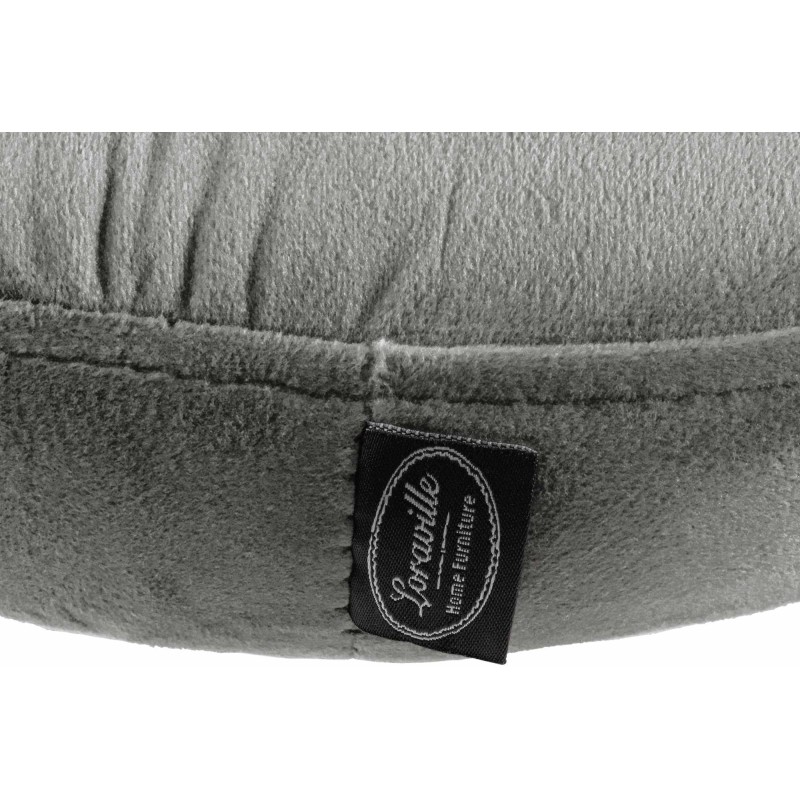 Juego de 2 taburetes de bar Ponte en terciopelo negro y gris