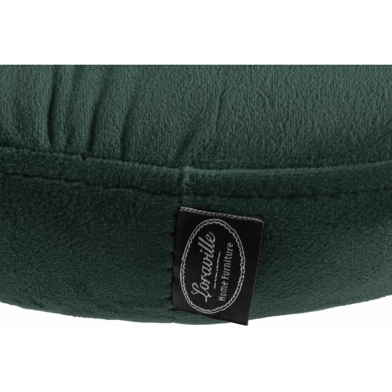 Juego de 2 taburetes de bar Ponte en terciopelo negro y verde