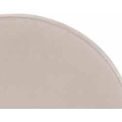 Juego de 2 taburetes de bar Ponte en terciopelo blanco crema