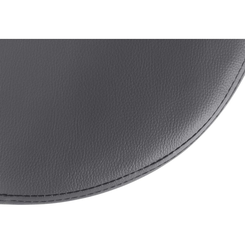 Juego de 2 taburetes de bar Ponte en piel sintética negra y gris