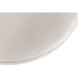 Juego de 2 taburetes de bar de piel sintética color blanco Ponte