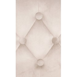 Taburete de bar cromado de terciopelo color crema Dublín