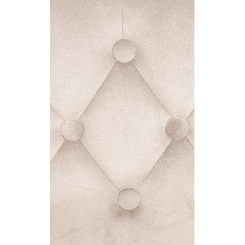 Taburete de bar de terciopelo blanco crema Dublin