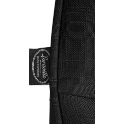 Taburete de bar de tela negra Vonore