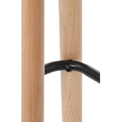 Taburete de bar de tela beige Grant