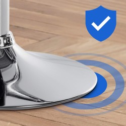 Juego de 2 taburetes de bar Braga en terciopelo gris oscuro cromado