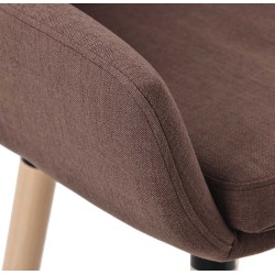 Taburete de bar de tela Grant