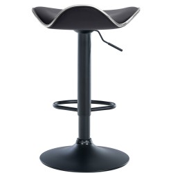 Taburete de bar Shanghai, piel sintética negra