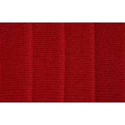 Conjunto de 2 taburetes de bar Toni en tela blanca y roja