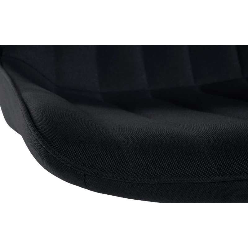 Conjunto de 2 taburetes de bar Toni en tela blanca y negra