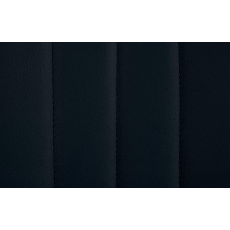 Juego de 2 taburetes de bar Toni en piel sintética negra