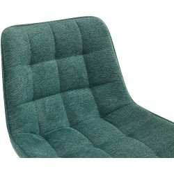 Taburete de bar de tela verde Dartford