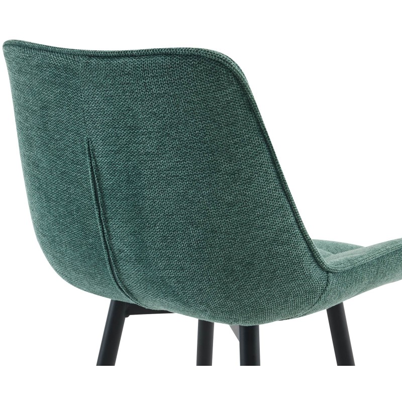 Taburete de bar de tela verde Dartford