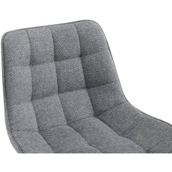 Taburete de bar Dartford en tela gris