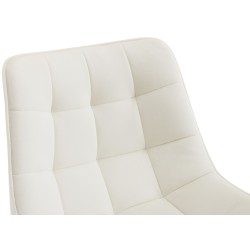 Taburete de bar Dartford de terciopelo color crema