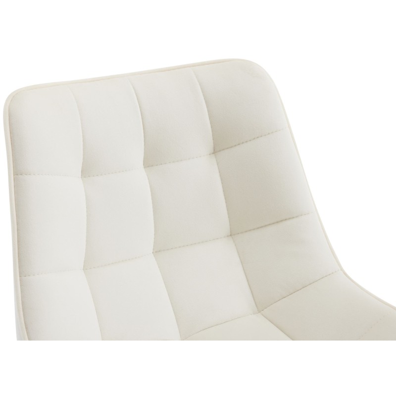 Taburete de bar Dartford de terciopelo color crema