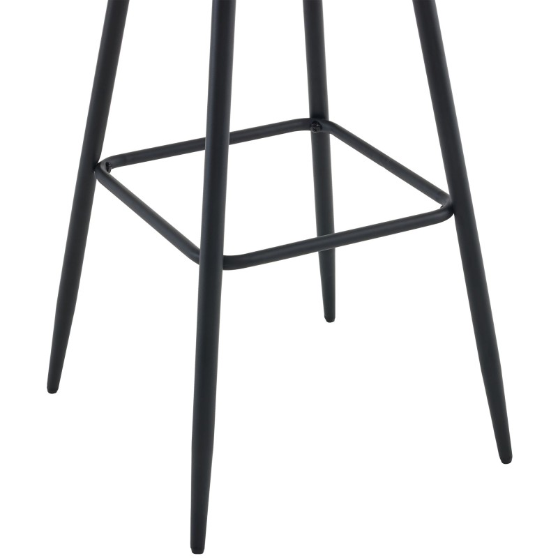 Taburete de bar Dartford de terciopelo marrón