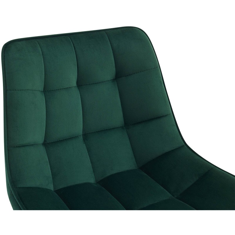 Taburete de bar Dartford de terciopelo verde