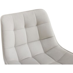 Taburete de bar Dartford de terciopelo gris