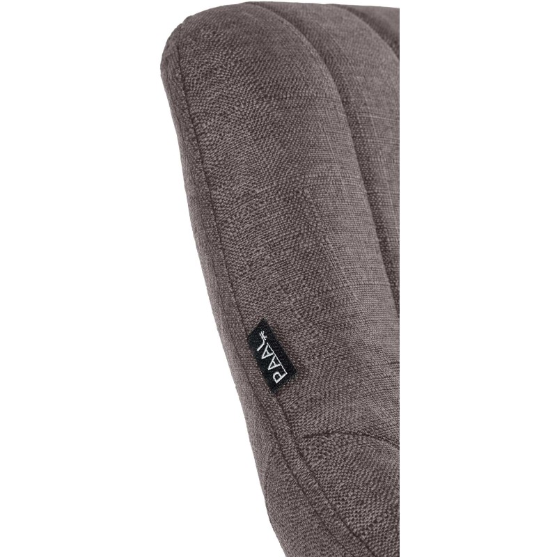 Juego de 2 taburetes de bar Milet en tela gris oscuro C