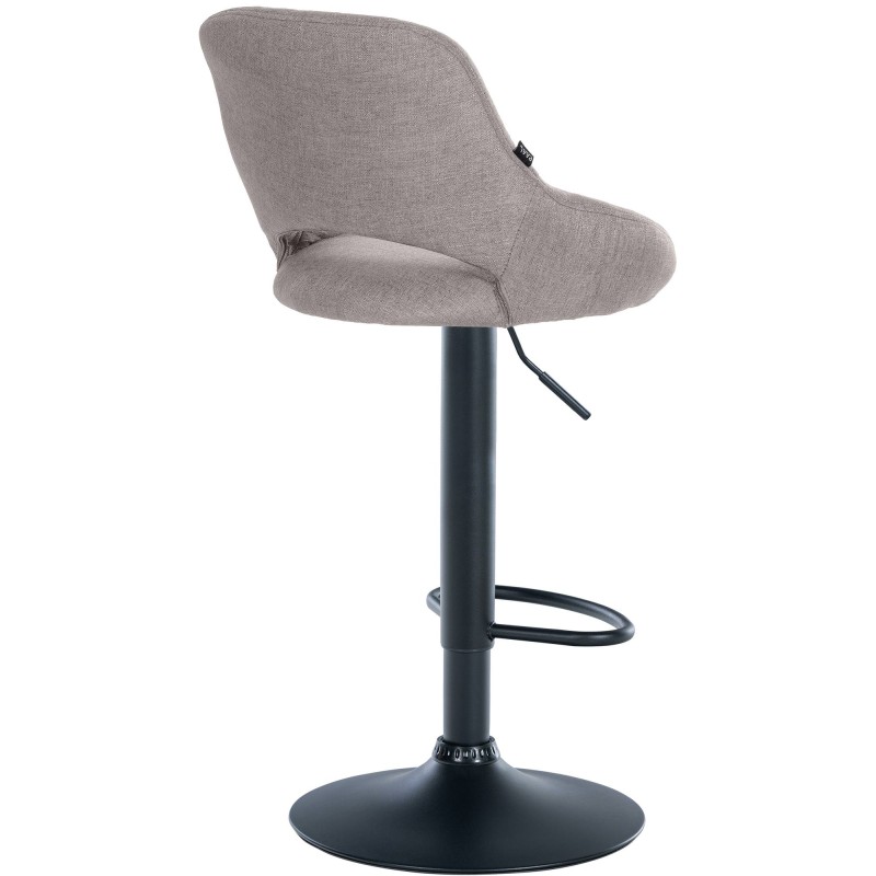 Juego de 2 taburetes de bar Milet en tela gris B