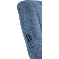 Juego de 2 taburetes de bar Milet en tela azul B