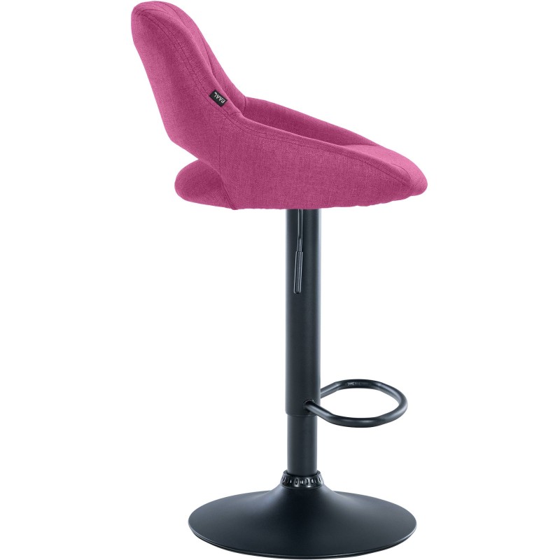 Juego de 2 taburetes de bar Milet en tela violeta B