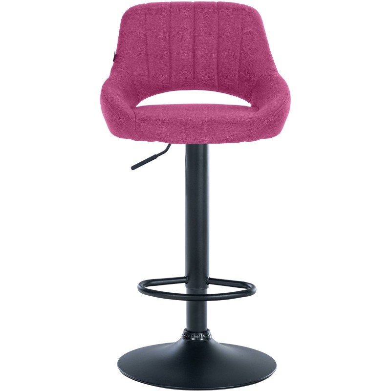 Juego de 2 taburetes de bar Milet en tela violeta B