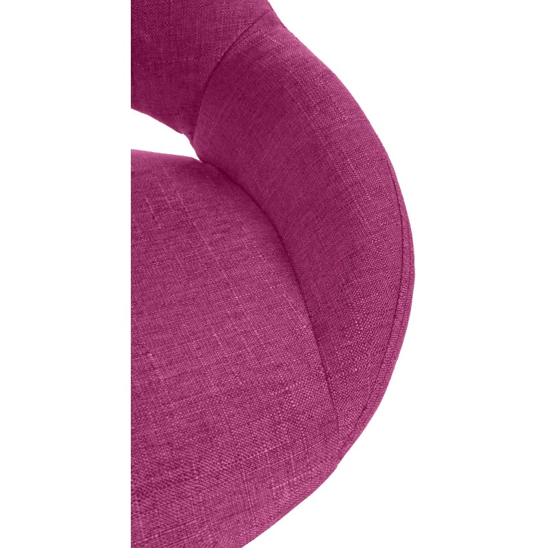 Juego de 2 taburetes de bar Milet en tela violeta W