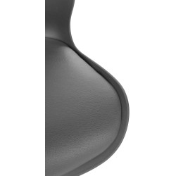 Juego de 2 taburetes de bar de plástico gris Gilbert