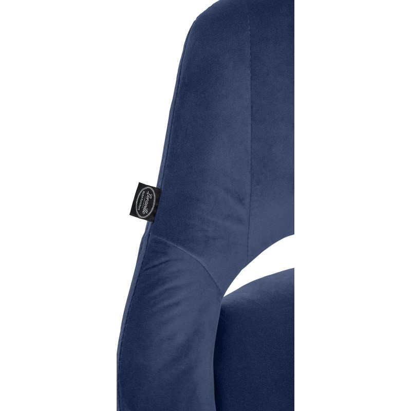 Juego de 2 taburetes de bar Milet de terciopelo C azul