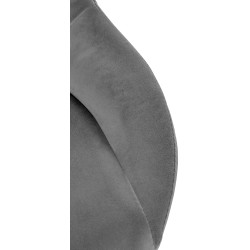 Juego de 2 taburetes de bar Milet, terciopelo gris oscuro C