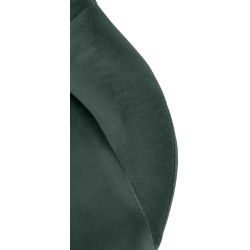 Juego de 2 taburetes de bar Milet en terciopelo verde C