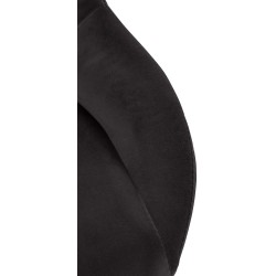 Juego de 2 taburetes de bar Milet en terciopelo negro C