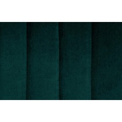 Juego de 2 taburetes de bar Toni en terciopelo verde y cromo Juego de 2 taburetes de bar Toni en terciopelo verde y cromo