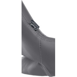 Juego de 2 taburetes de bar Milet en polipiel gris C