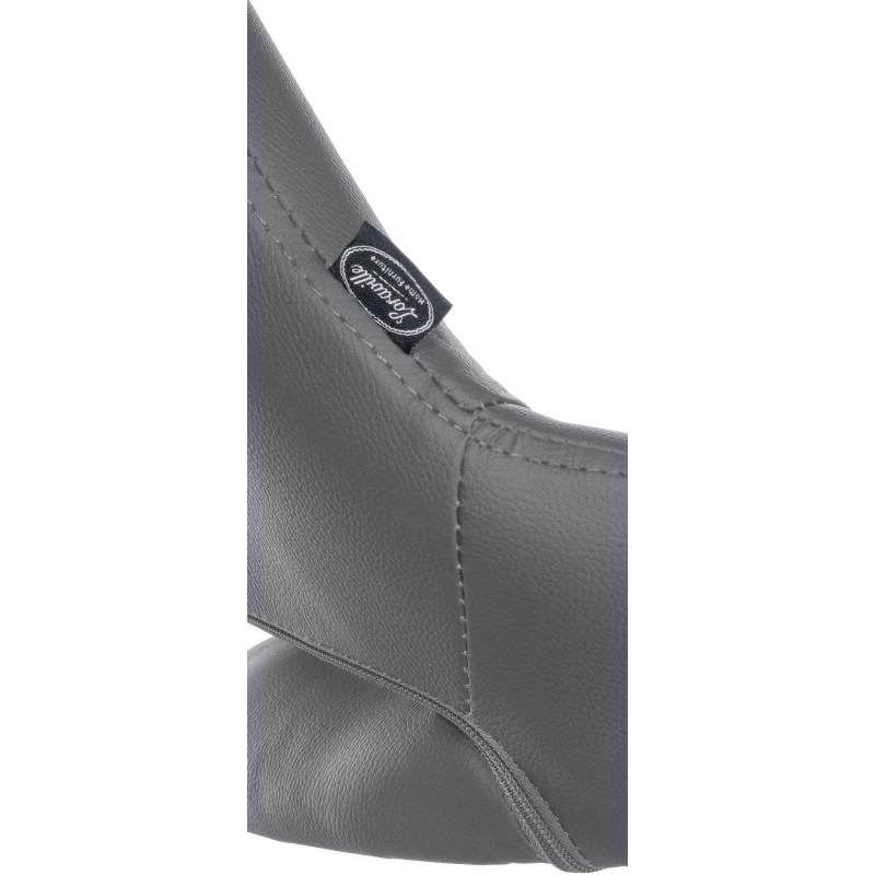 Juego de 2 taburetes de bar Milet en polipiel gris C