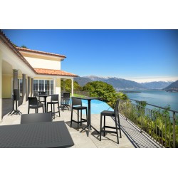 Juego de 4 taburetes de bar Maya negros Juego de 4 taburetes de bar Maya negros