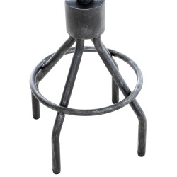 Juego de 2 taburetes de bar Hanam en plata antigua