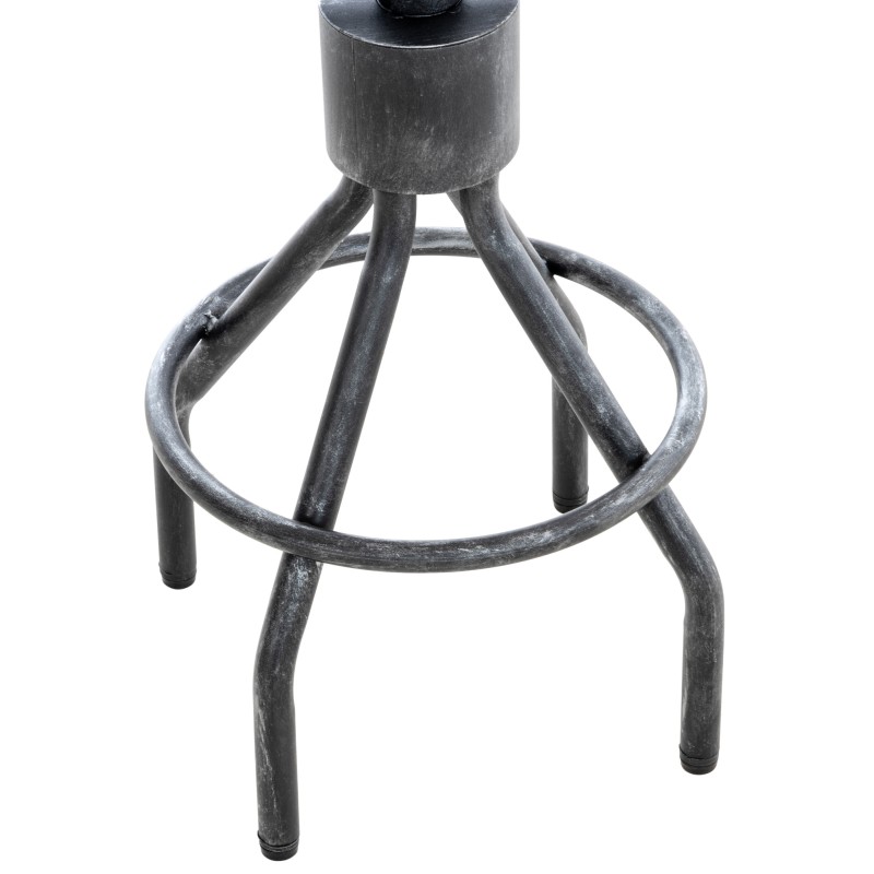 Juego de 2 taburetes de bar Hanam en plata antigua