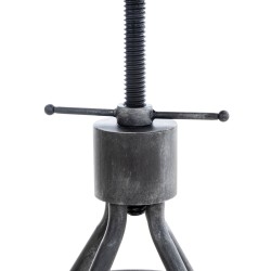 Juego de 2 taburetes de bar Hanam en plata antigua