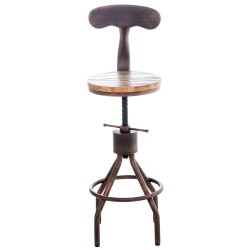 Juego de 2 taburetes de bar de bronce Hanam