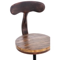 Juego de 2 taburetes de bar de bronce Hanam