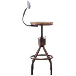 Juego de 2 taburetes de bar de bronce Hanam