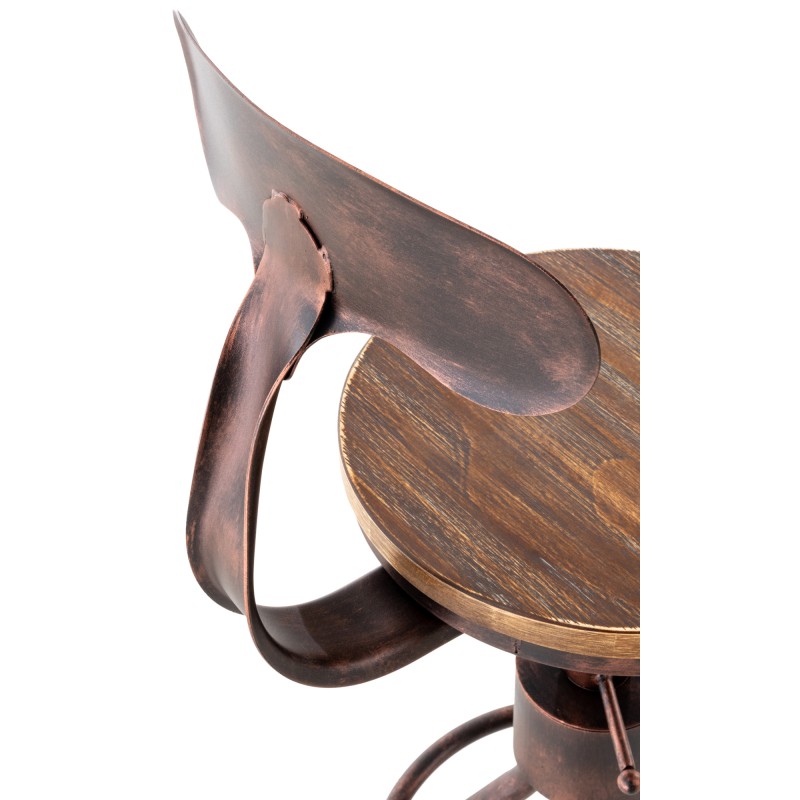 Juego de 2 taburetes de bar de bronce Hanam