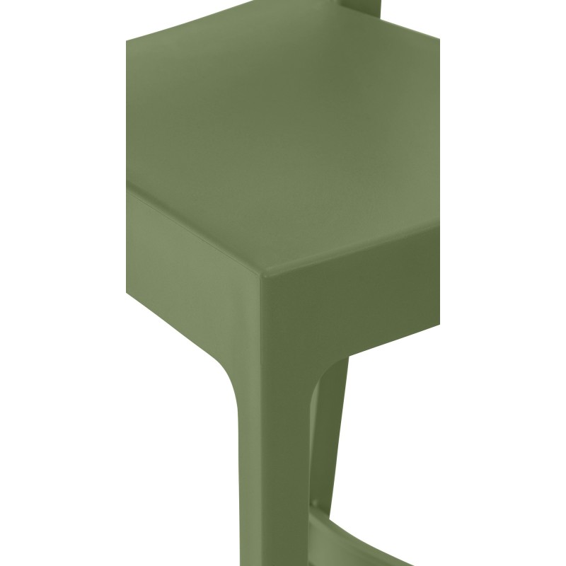 Juego de 2 taburetes de bar color olivo Maya